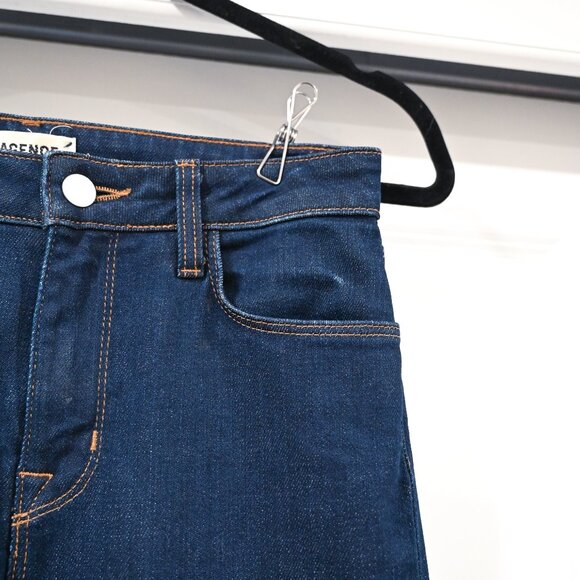 L'Agence Size 26 Bell High Rise Flare Phoenix Jean in Dark Wash - Picture 3 of 7